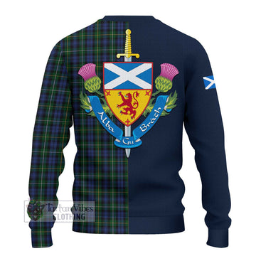 Campbell of Argyll 01 Tartan Ugly Sweater with Scottish Lion Royal Arm Half Style