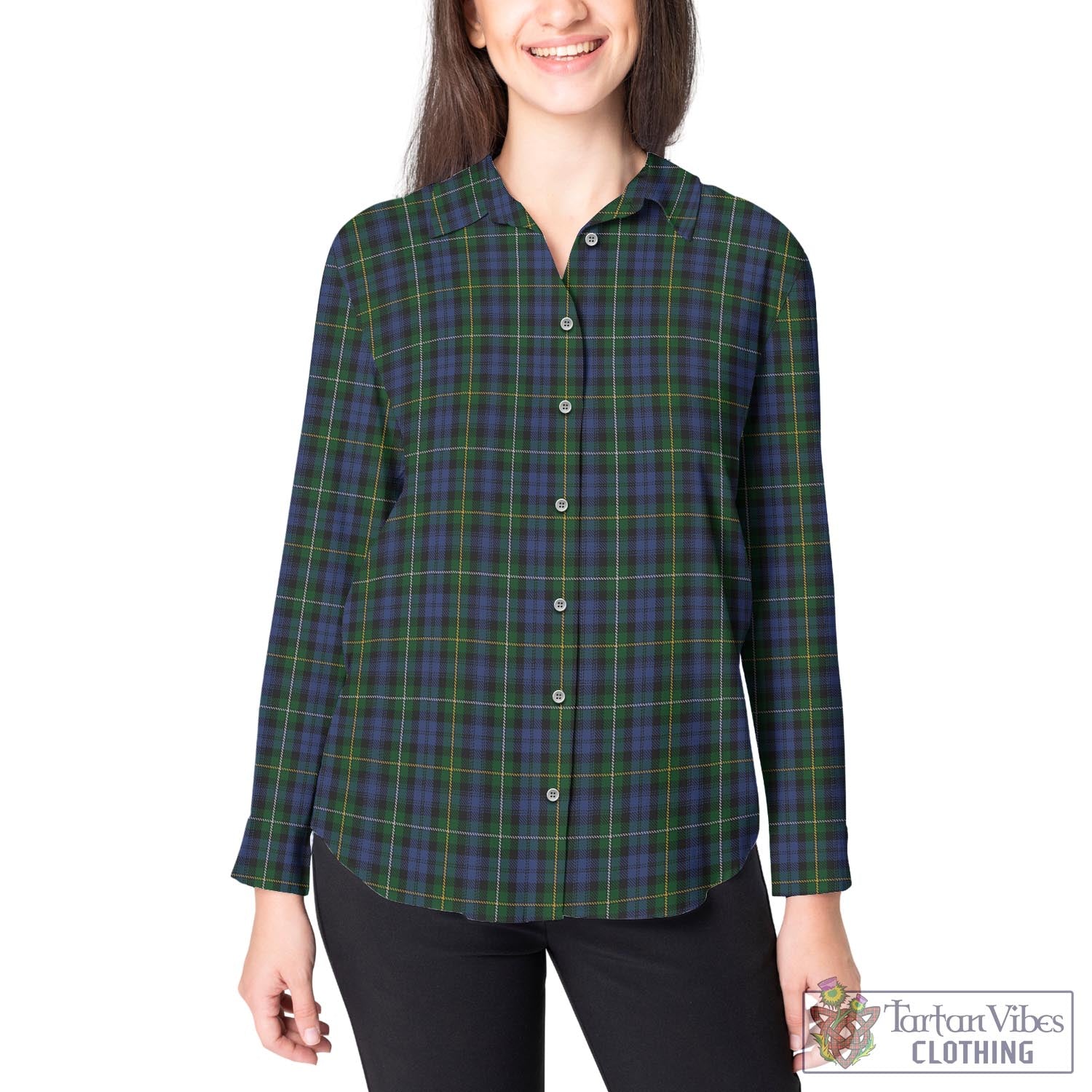 Campbell of Argyll #01 Tartan Womens Casual Shirt