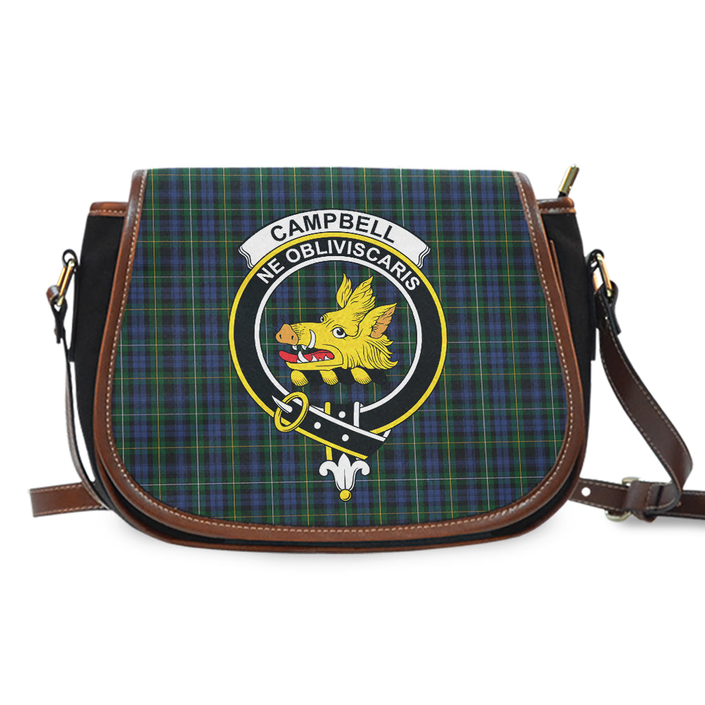 Campbell of Argyll #01 Tartan Saddle Bag with Family Crest - Tartan Vibes Clothing