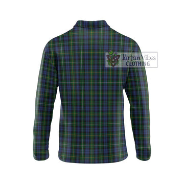 Campbell of Argyll 01 Tartan Long Sleeve Polo Shirt with Family Crest DNA In Me Style