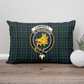 Campbell of Argyll #01 Tartan Pillow Cover with Family Crest