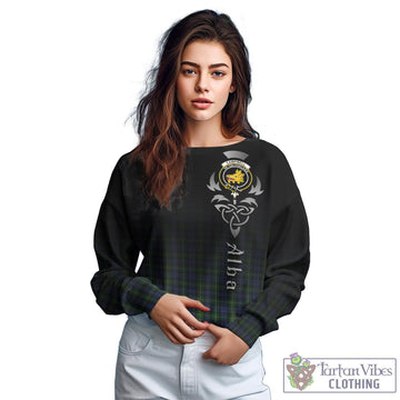 Campbell of Argyll #01 Tartan Sweatshirt Featuring Alba Gu Brath Family Crest Celtic Inspired