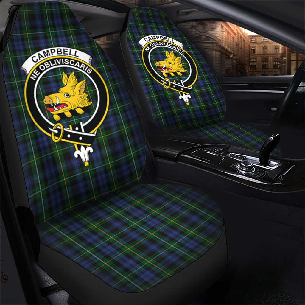 Campbell of Argyll #01 Tartan Car Seat Cover with Family Crest - Tartanvibesclothing