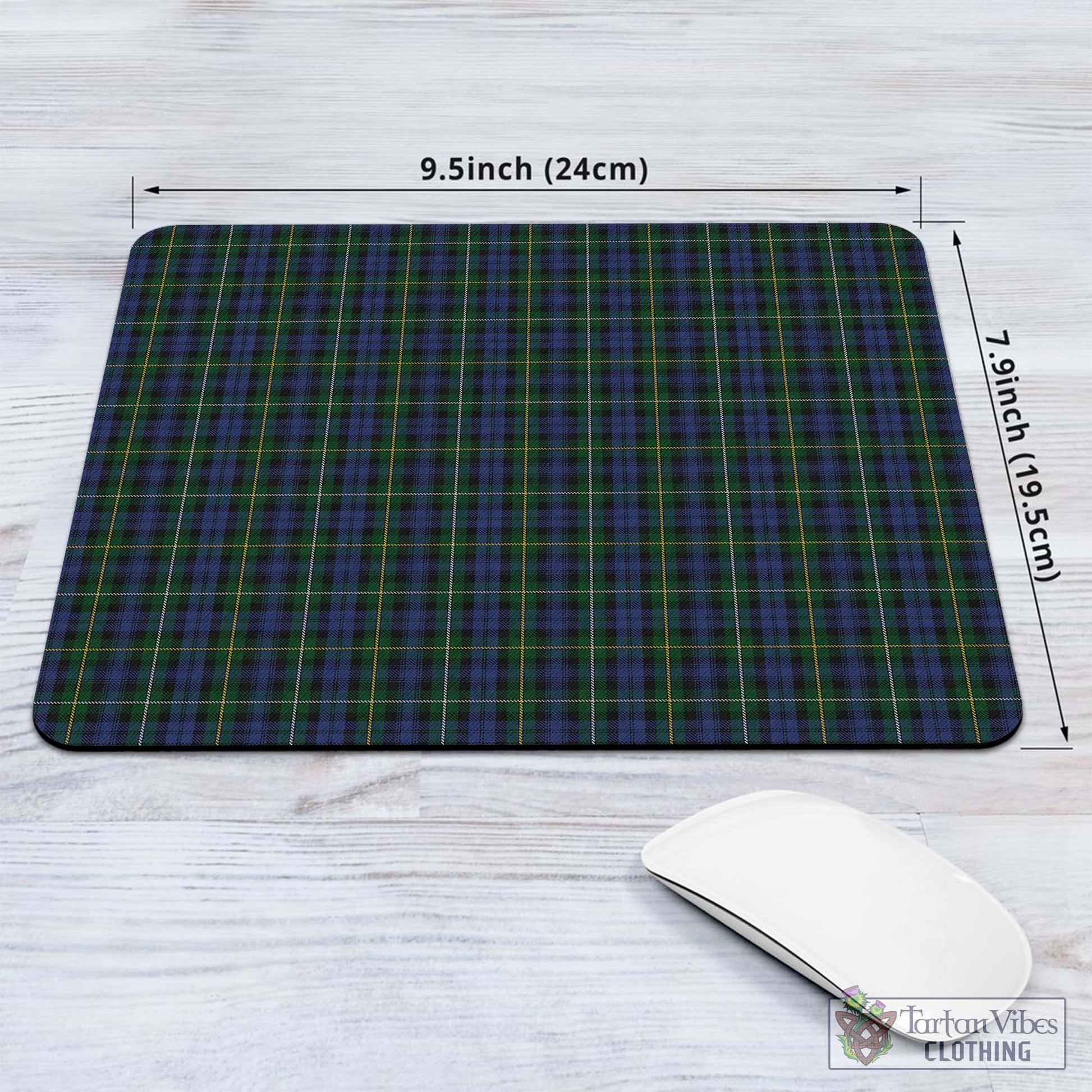 Tartan Vibes Clothing Campbell of Argyll #01 Tartan Mouse Pad