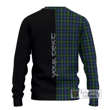 Campbell of Argyll 01 Tartan Ugly Sweater with Family Crest and Half Of Me Style