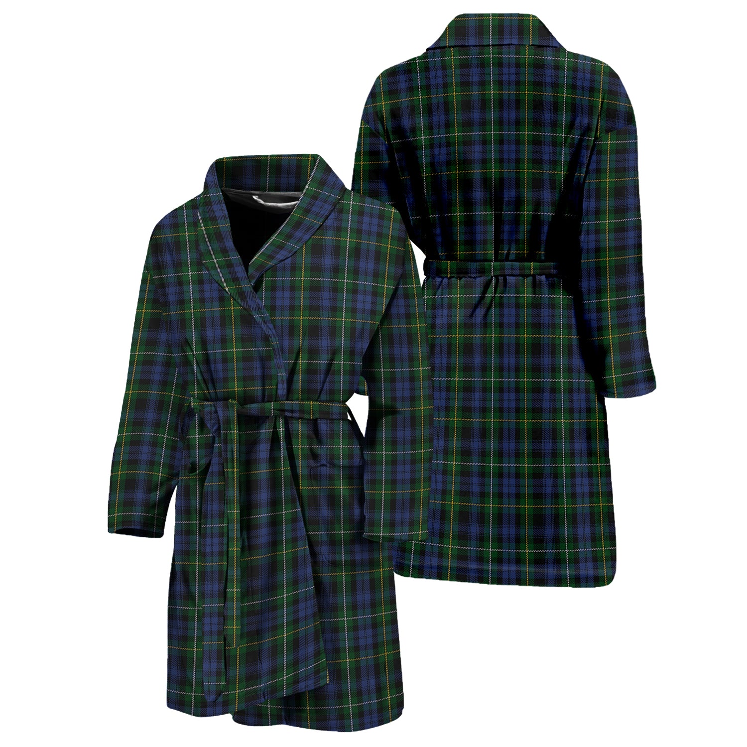 Campbell of Argyll #01 Tartan Bathrobe Unisex M - Tartan Vibes Clothing