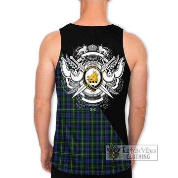 Campbell of Argyll 01 Tartan Men's Tank Top with Family Crest and Military Logo Style