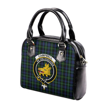 Campbell of Argyll #01 Tartan Shoulder Handbags with Family Crest