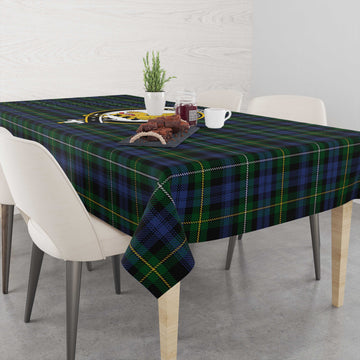 Campbell of Argyll #01 Tartan Tablecloth with Family Crest