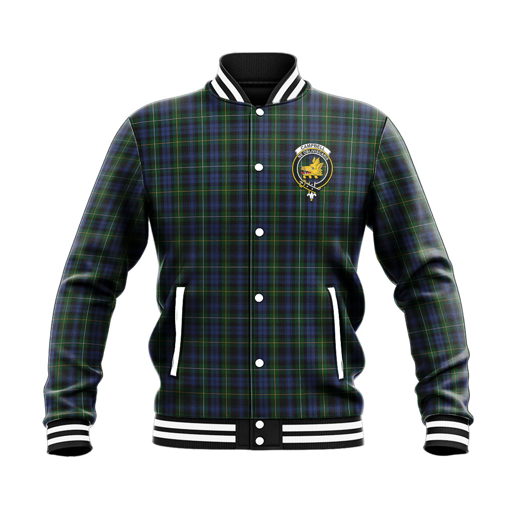 Campbell of Argyll #01 Tartan Baseball Jacket with Family Crest - Tartan Vibes Clothing