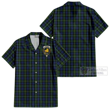 Campbell of Argyll 01 Tartan Cotton Hawaiian Shirt with Family Crest