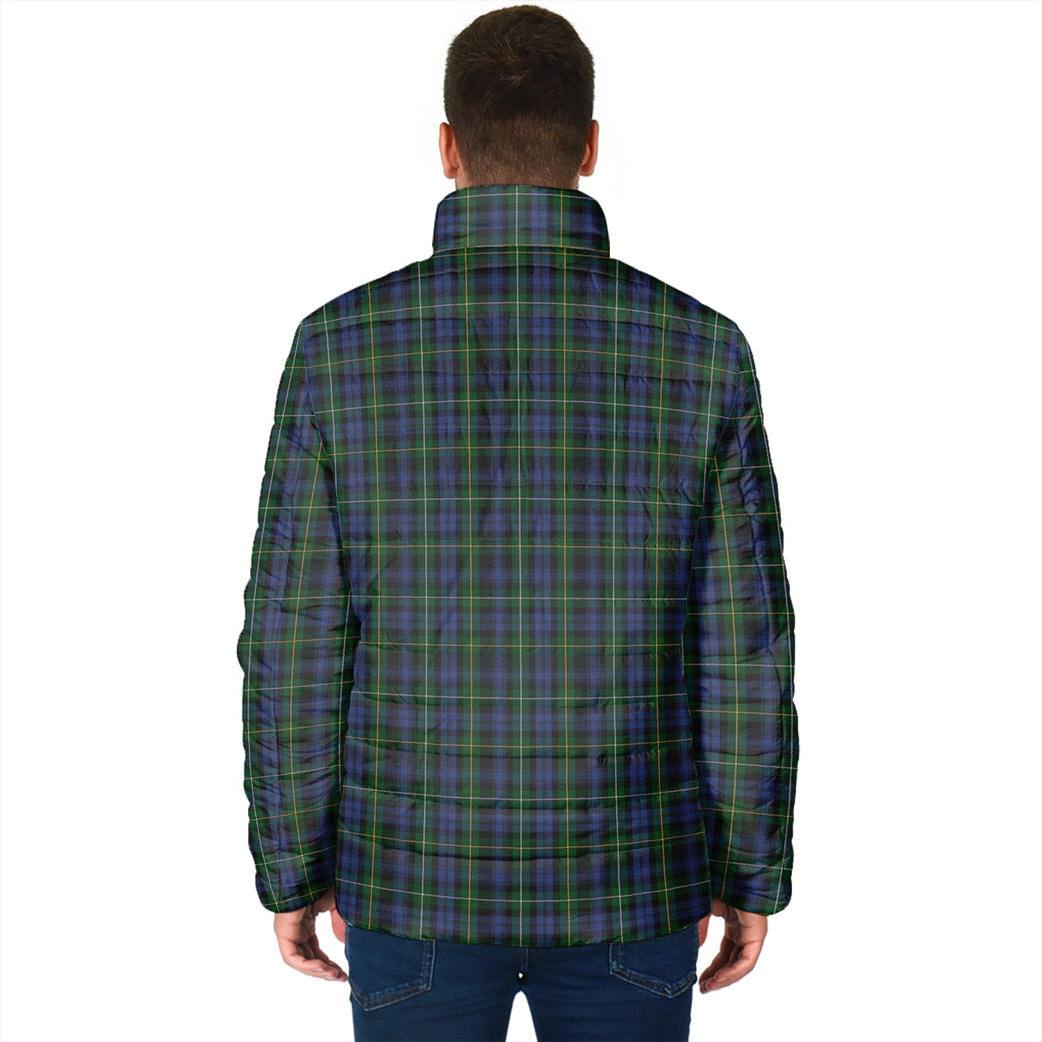 Campbell of Argyll #01 Tartan Padded Jacket with Family Crest - Tartanvibesclothing