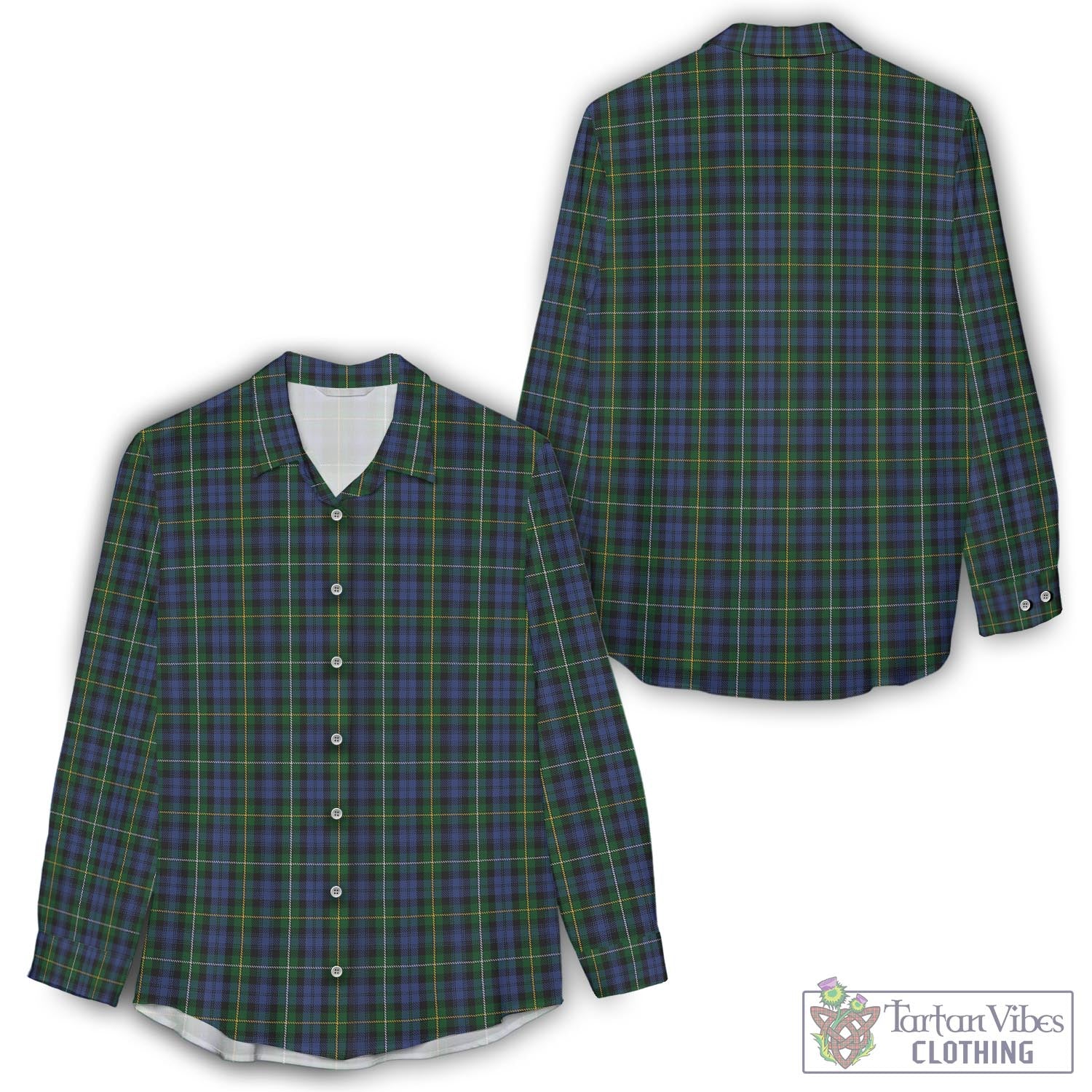 Campbell of Argyll #01 Tartan Womens Casual Shirt