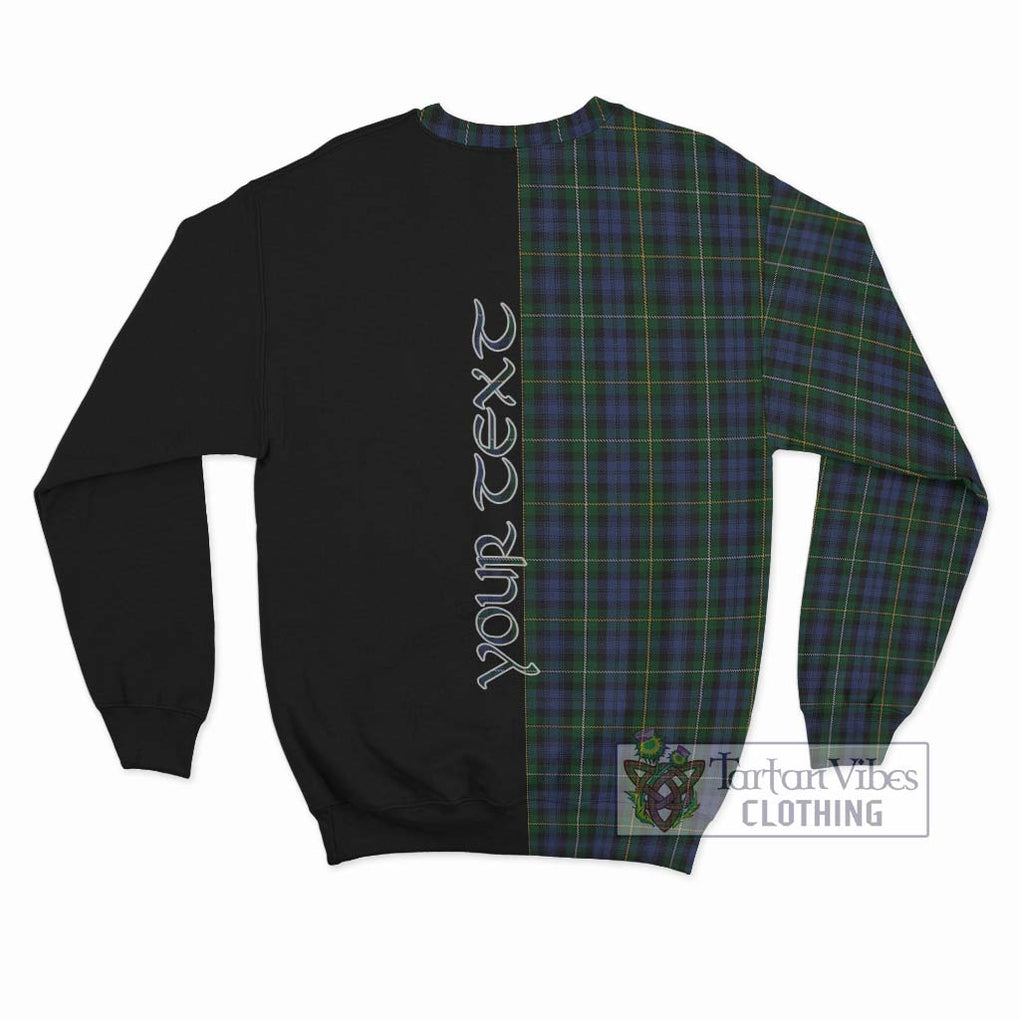 Campbell of Argyll 01 Tartan Sweatshirt with Family Crest and Half Of Me Style - Tartanvibesclothing Shop