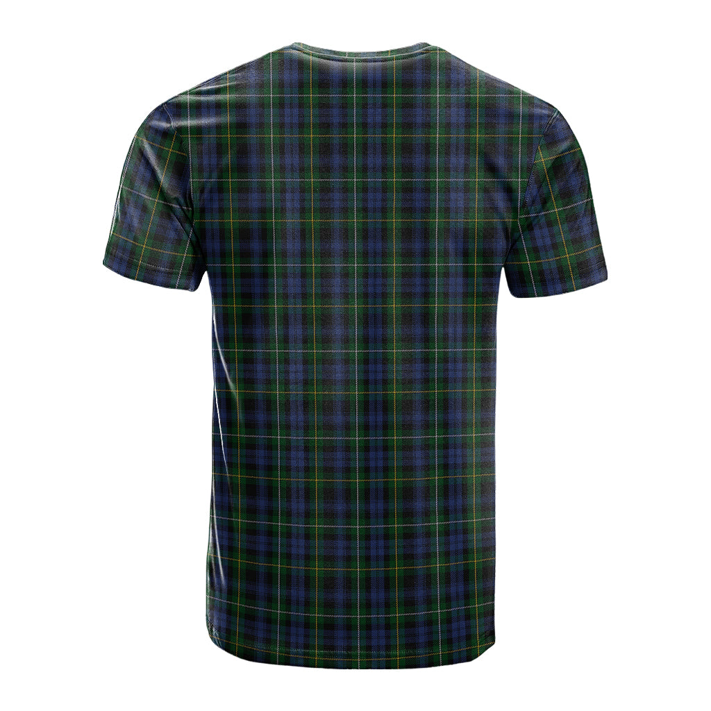 Campbell of Argyll #01 Tartan T-Shirt with Family Crest - Tartan Vibes Clothing