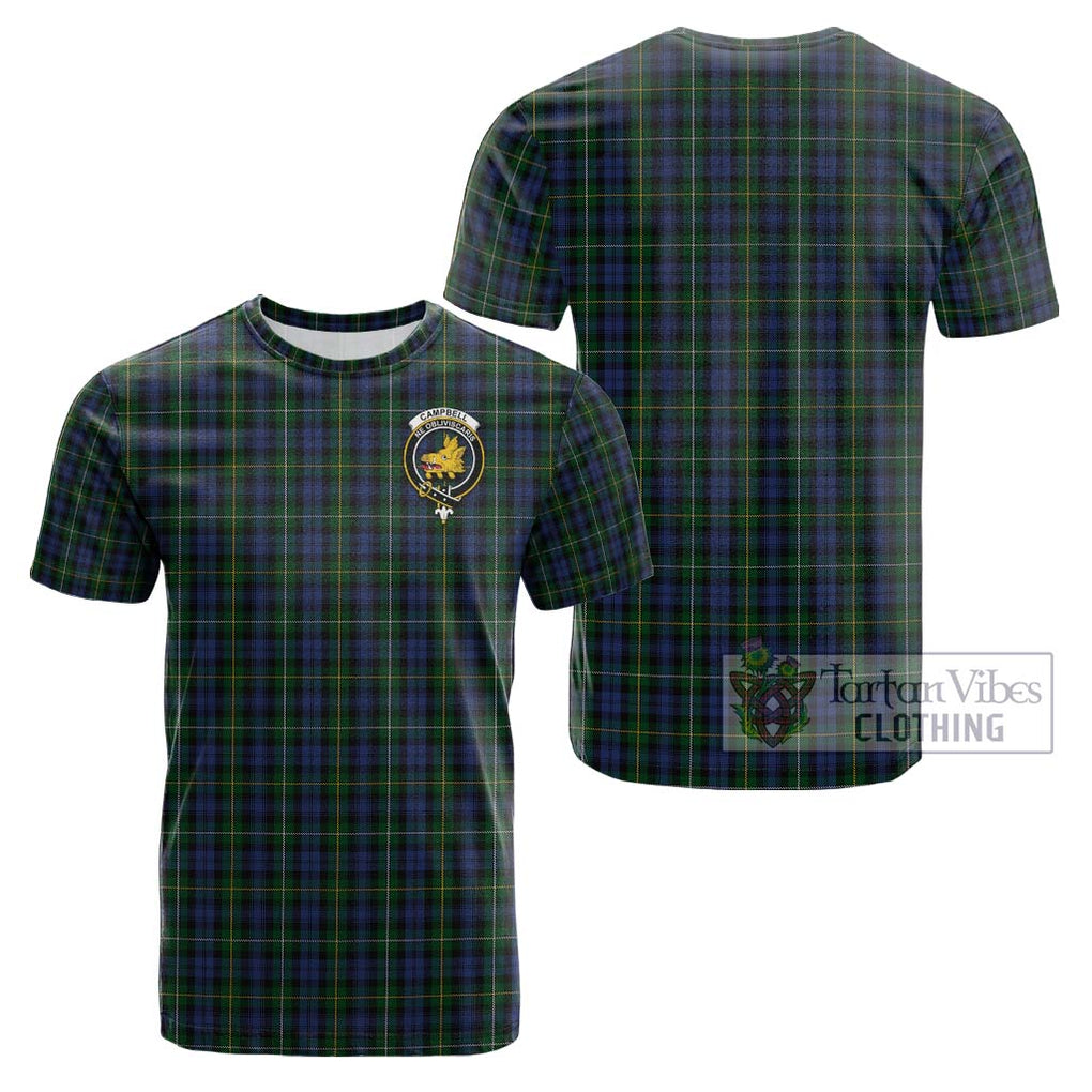 Campbell of Argyll 01 Tartan Cotton T-Shirt with Family Crest Kid's Shirt - Tartanvibesclothing Shop