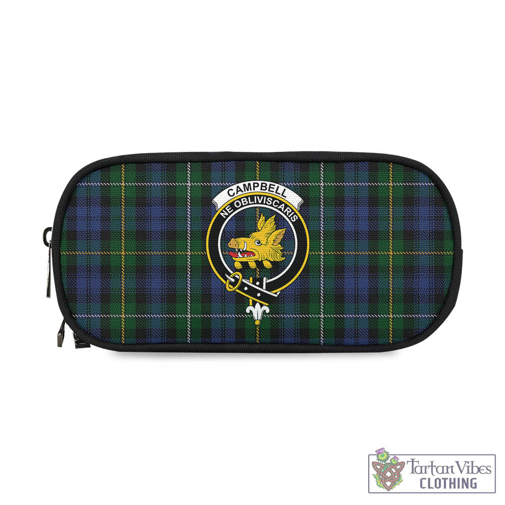 Tartan Vibes Clothing Campbell of Argyll #01 Tartan Pen and Pencil Case with Family Crest