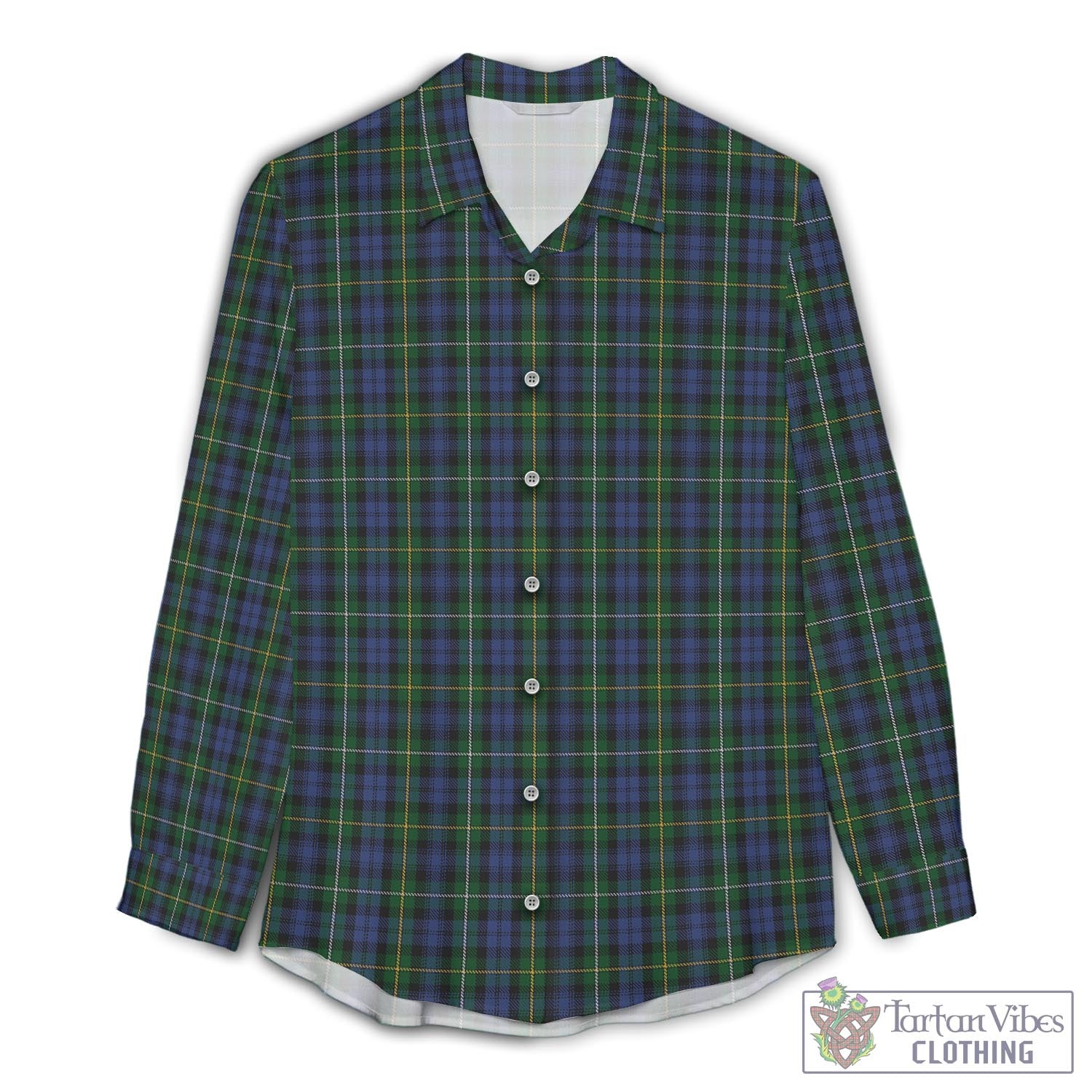 Campbell of Argyll #01 Tartan Womens Casual Shirt