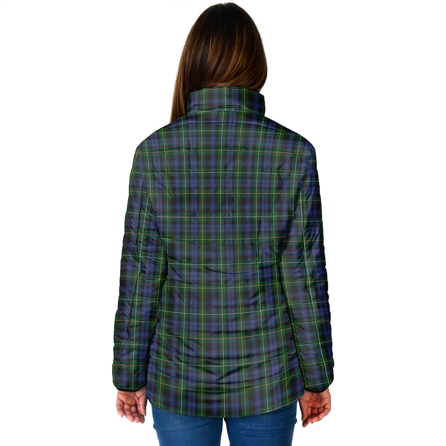 Campbell of Argyll #01 Tartan Padded Jacket with Family Crest - Tartanvibesclothing