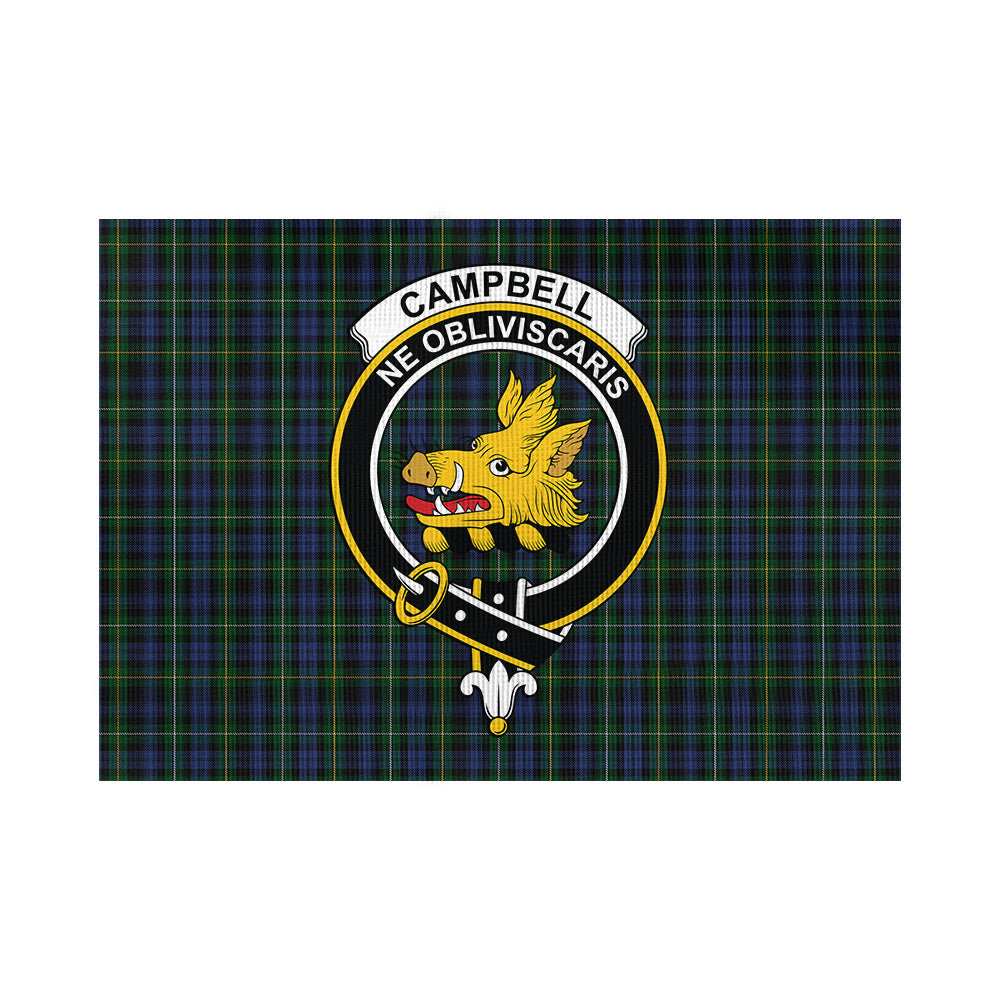 Campbell of Argyll #01 Tartan Flag with Family Crest - Tartan Vibes Clothing