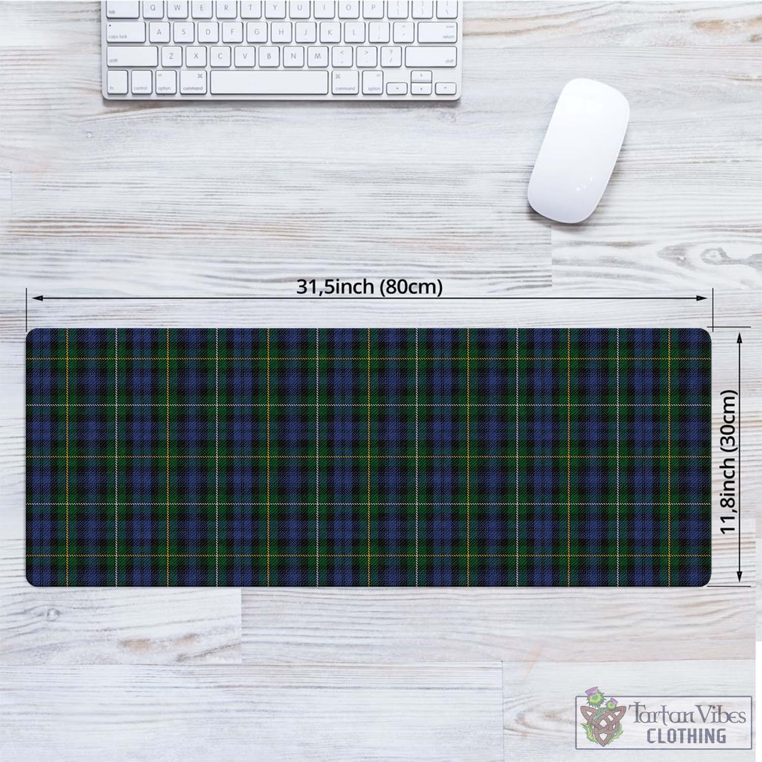 Tartan Vibes Clothing Campbell of Argyll #01 Tartan Mouse Pad