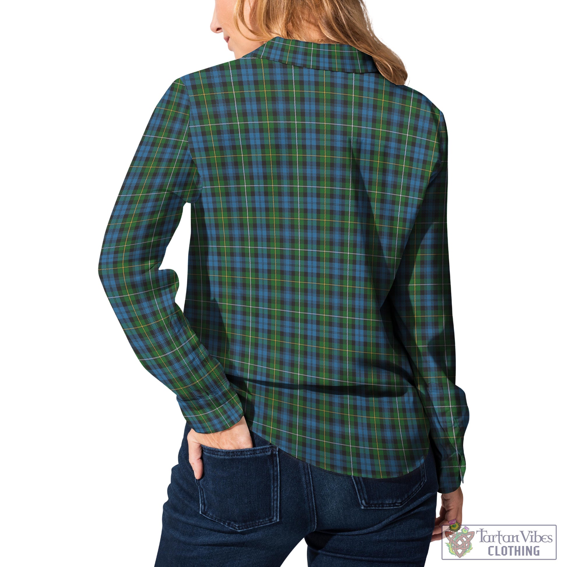 Campbell of Argyll #02 Tartan Womens Casual Shirt