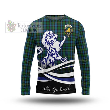 Campbell of Argyll 02 Tartan Long Sleeve T-Shirt with Alba Gu Brath Regal Lion Emblem