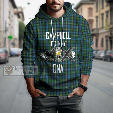 Campbell of Argyll 02 Tartan Hoodie with Family Crest DNA In Me Style