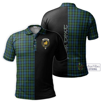 Campbell of Argyll 02 Tartan Polo Shirt with Family Crest and Half Of Me Style