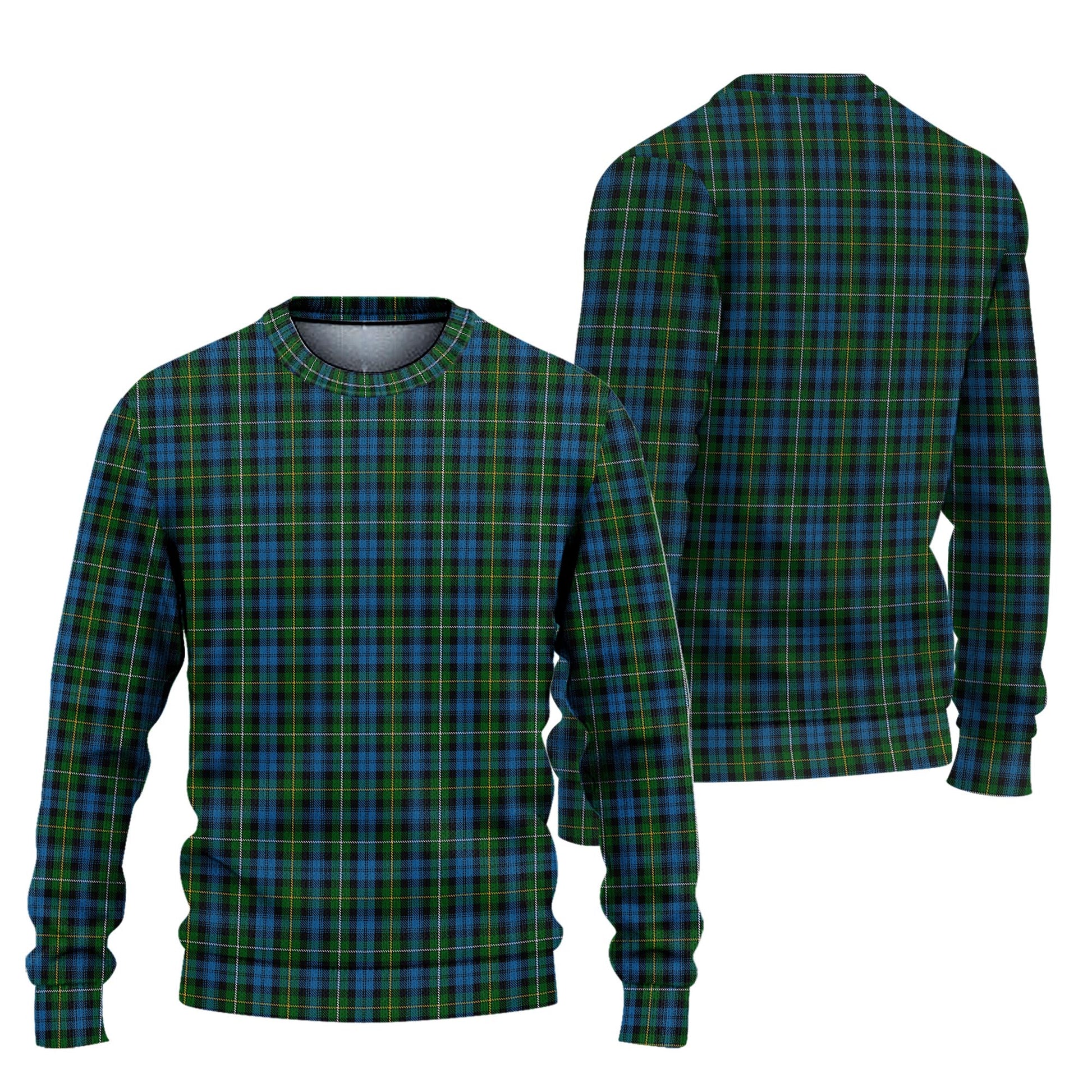 Campbell of Argyll #02 Tartan Knitted Sweater Unisex - Tartanvibesclothing Shop