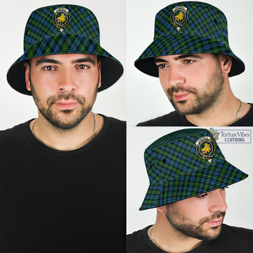 Campbell of Argyll #02 Tartan Bucket Hat with Family Crest