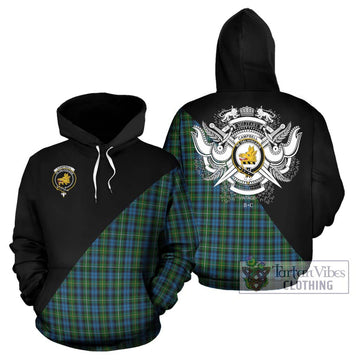 Campbell of Argyll 02 Tartan Hoodie with Family Crest and Military Logo Style