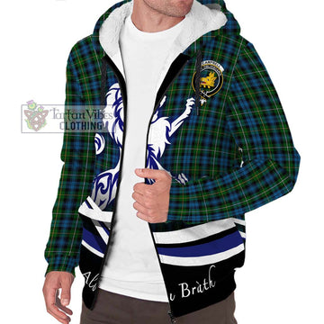 Campbell of Argyll 02 Tartan Sherpa Hoodie with Alba Gu Brath Regal Lion Emblem