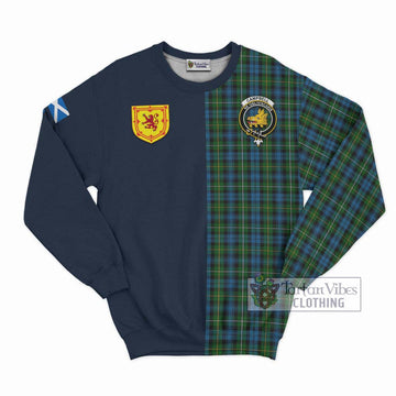 Campbell of Argyll 02 Tartan Sweatshirt Alba with Scottish Lion Royal Arm Half Style