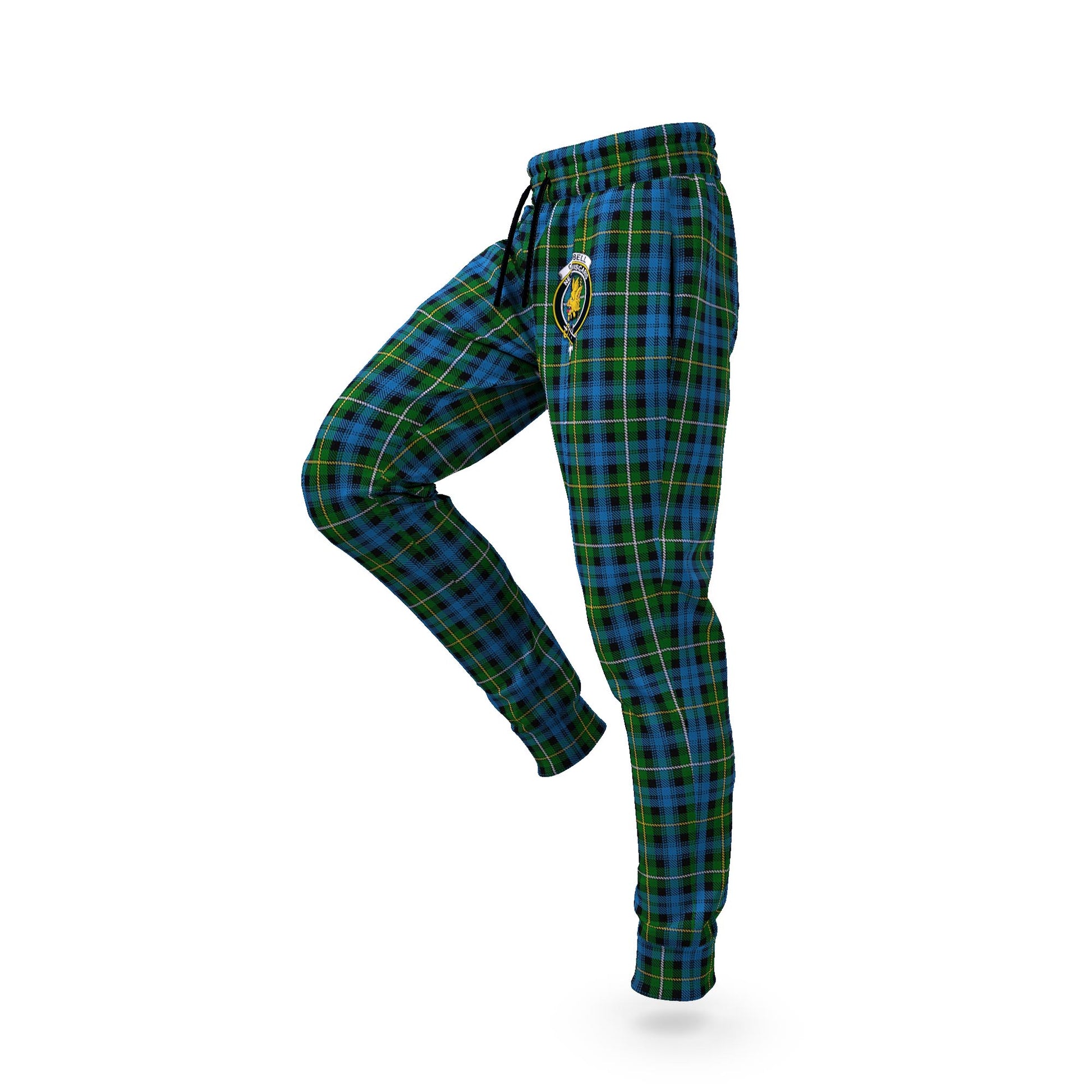 Campbell of Argyll #02 Tartan Joggers Pants with Family Crest S - Tartanvibesclothing Shop