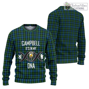 Campbell of Argyll 02 Tartan Ugly Sweater with Family Crest DNA In Me Style