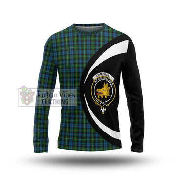 Campbell of Argyll 02 Tartan Long Sleeve T-Shirt with Family Crest Circle Style