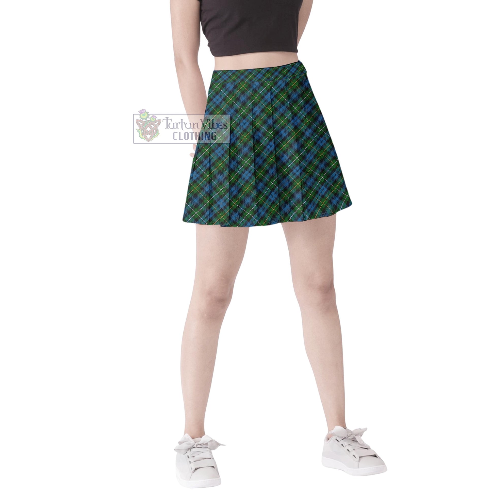 Tartan Vibes Clothing Campbell of Argyll #02 Tartan Women's Plated Mini Skirt