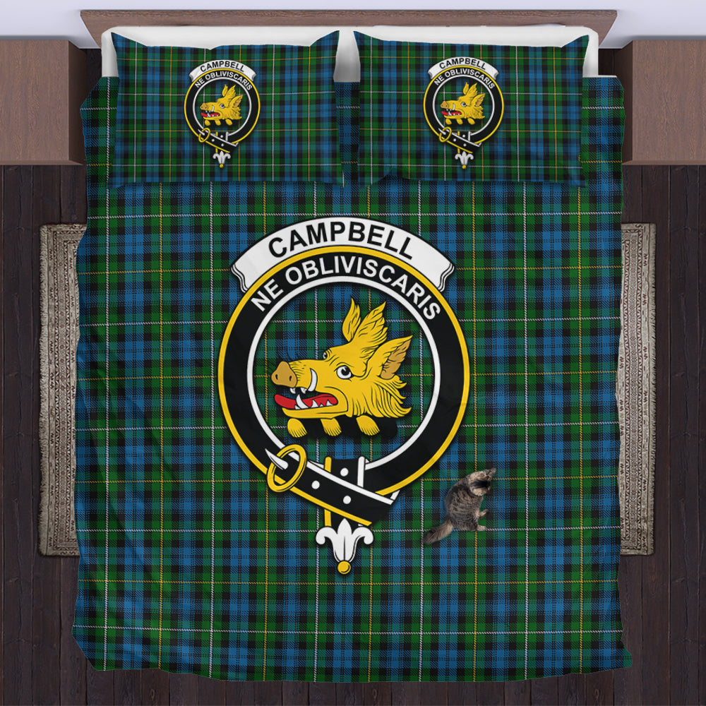 Campbell of Argyll #02 Tartan Bedding Set with Family Crest US Bedding Set - Tartan Vibes Clothing