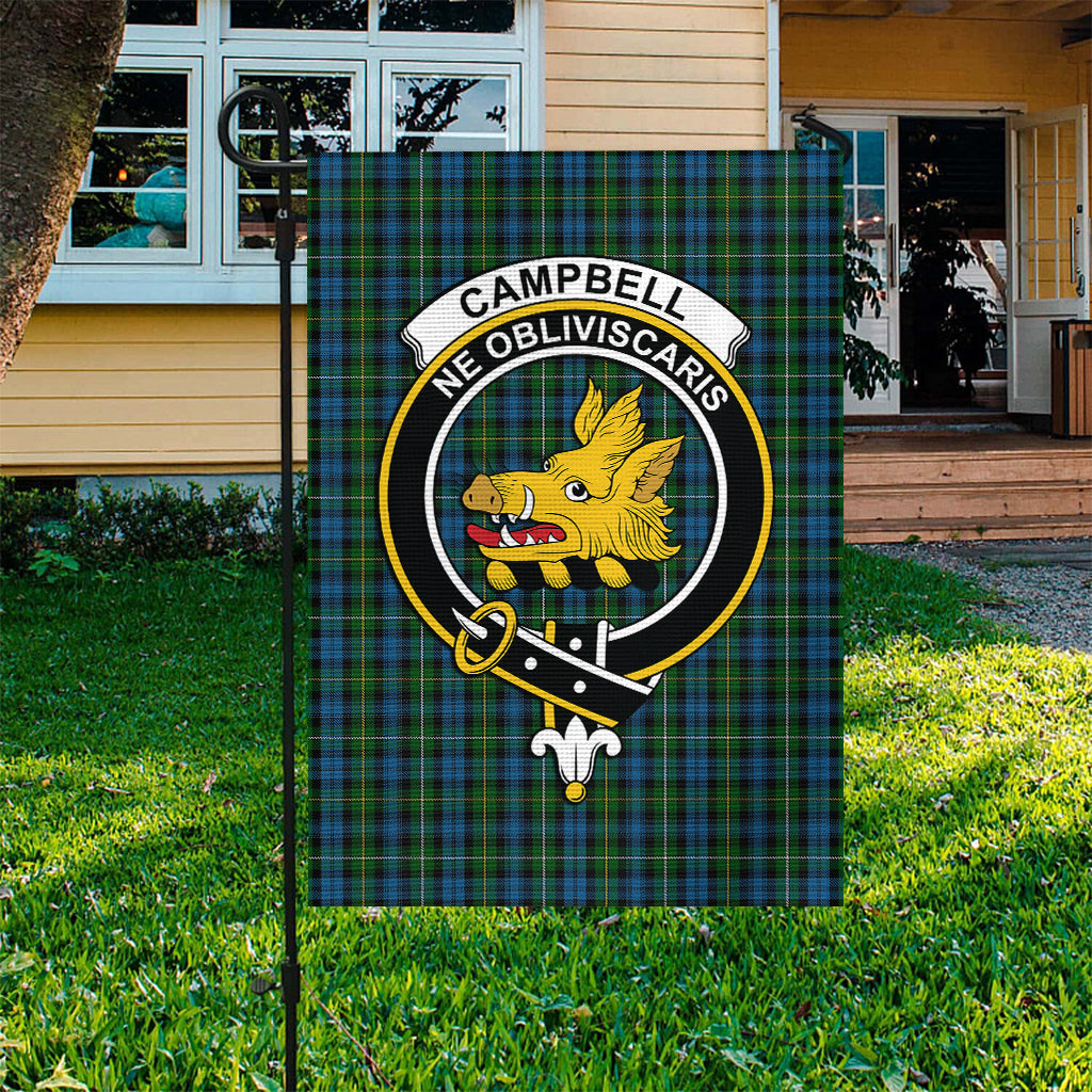 Campbell of Argyll #02 Tartan Flag with Family Crest - Tartan Vibes Clothing