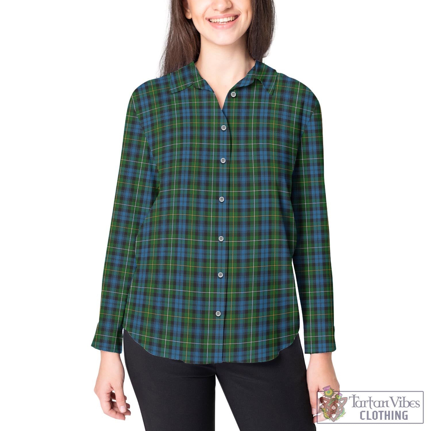 Campbell of Argyll #02 Tartan Womens Casual Shirt