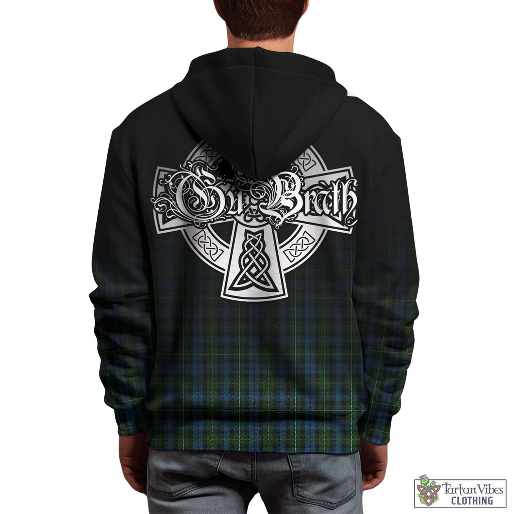 Tartan Vibes Clothing Campbell of Argyll #02 Tartan Hoodie Featuring Alba Gu Brath Family Crest Celtic Inspired