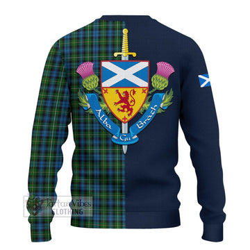 Campbell of Argyll 02 Tartan Ugly Sweater with Scottish Lion Royal Arm Half Style