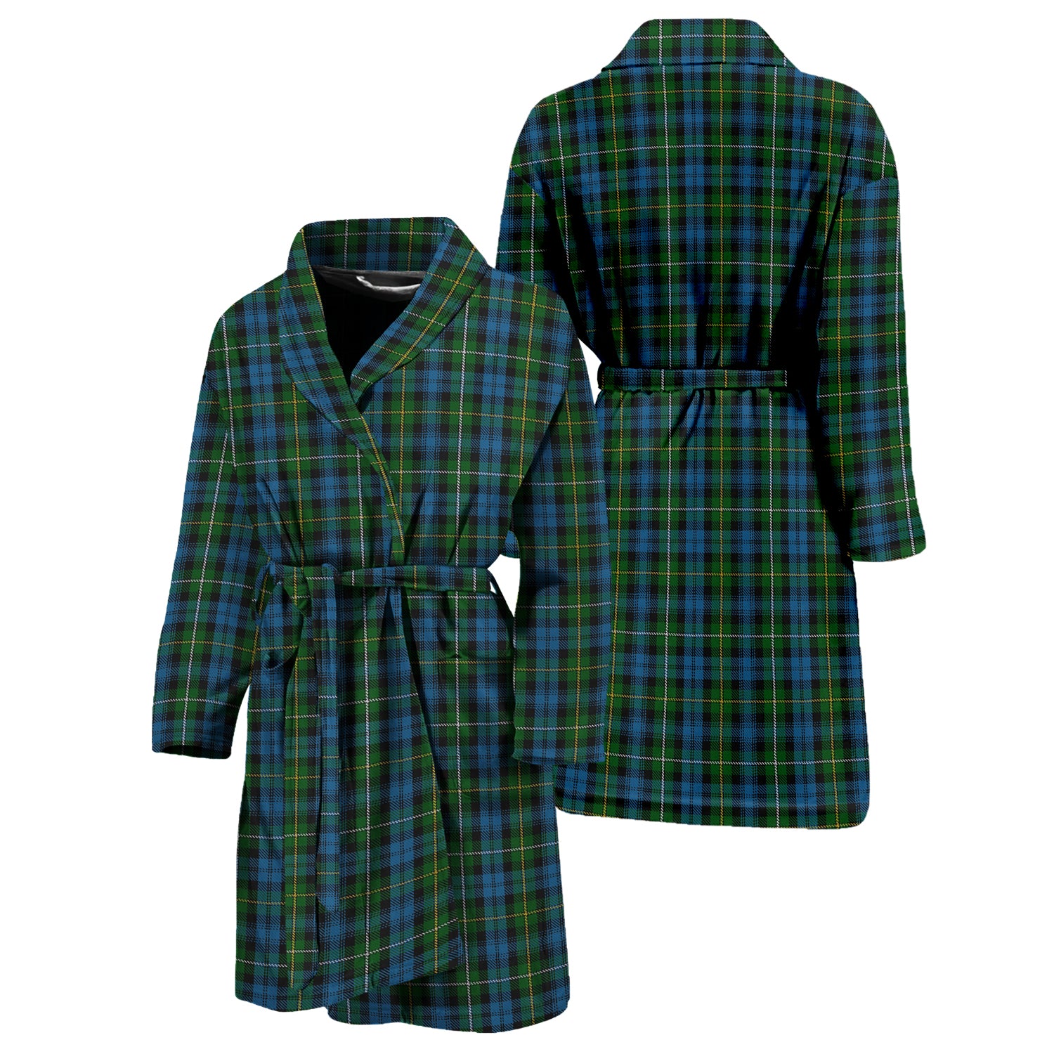 Campbell of Argyll #02 Tartan Bathrobe Unisex M - Tartan Vibes Clothing