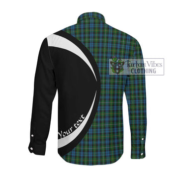 Campbell of Argyll 02 Tartan Long Sleeve Button Up with Family Crest Circle Style