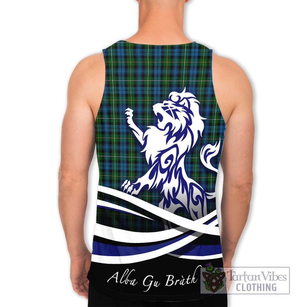 Campbell of Argyll 02 Tartan Men's Tank Top with Alba Gu Brath Regal Lion Emblem - Tartanvibesclothing Shop