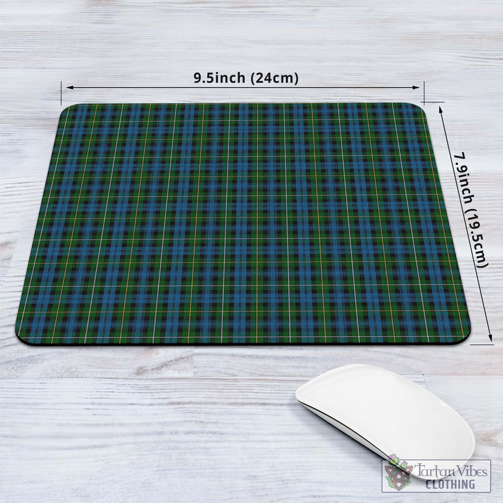 Tartan Vibes Clothing Campbell of Argyll #02 Tartan Mouse Pad