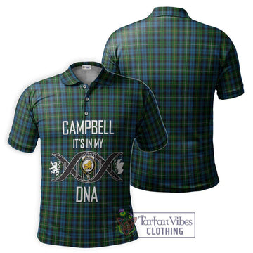 Campbell of Argyll 02 Tartan Polo Shirt with Family Crest DNA In Me Style