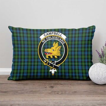 Campbell of Argyll #02 Tartan Pillow Cover with Family Crest