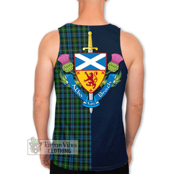 Campbell of Argyll 02 Tartan Men's Tank Top Alba with Scottish Lion Royal Arm Half Style